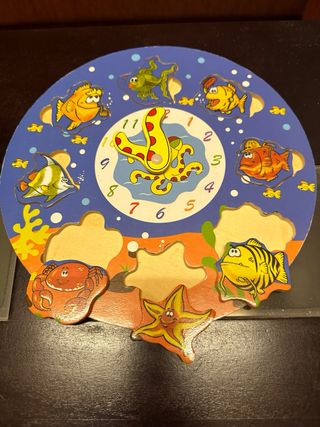 Jugete puzzle reloj 