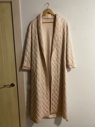 Bata lencera mujer de invierno rosa palo talla ML
