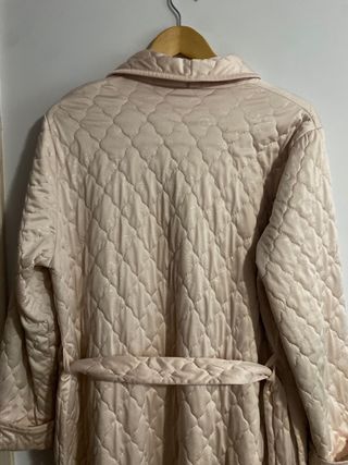 Bata lencera mujer de invierno rosa palo talla ML