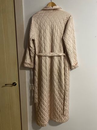 Bata lencera mujer de invierno rosa palo talla ML