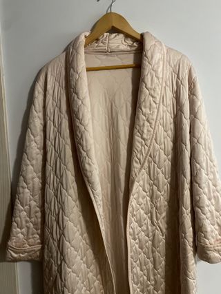 Bata lencera mujer de invierno rosa palo talla ML