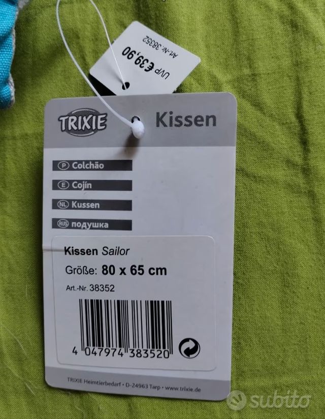 cuscino imbottito ricamato per cane/gatto - NUOVO!