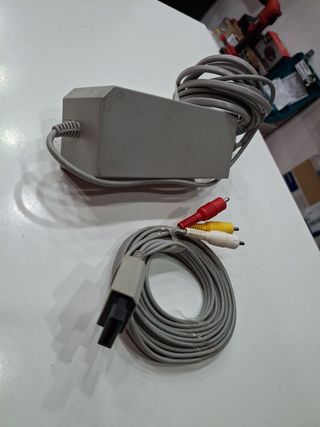 CABLE ALIMENTACIÓN Y RCA AV WII OFICIAL 