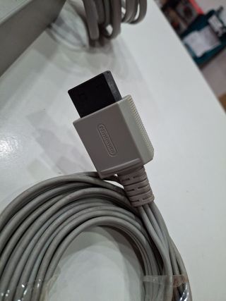 CABLE ALIMENTACIÓN Y RCA AV WII OFICIAL 