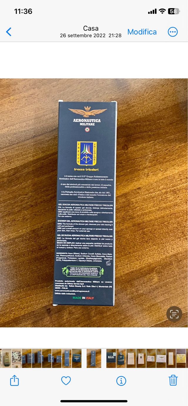 Profumo Aeronautica Militare / Frecce Tricolori