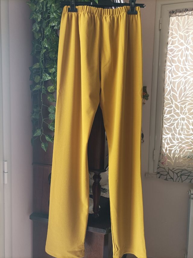 Pantalone elegante donna lime