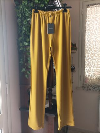 Pantalone elegante donna lime