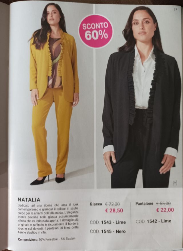 Pantalone elegante donna lime