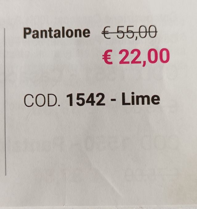 Pantalone elegante donna lime