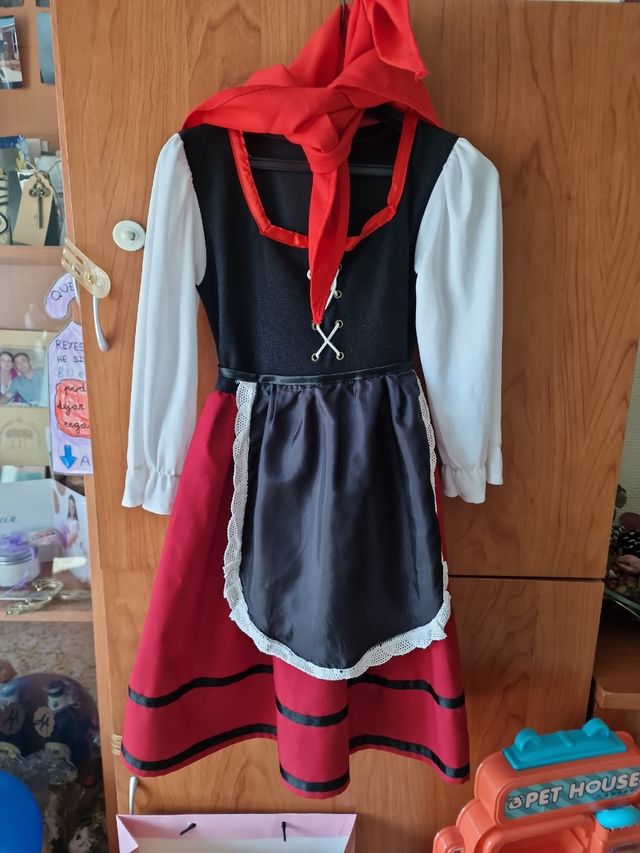 Disfraz pastora niña.