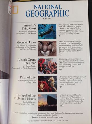 Revista National Geographic july 1992
