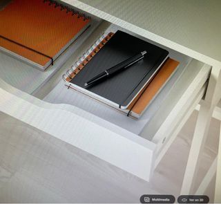 Mesa de escritorio ikea cajonera y ruedas silla