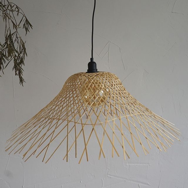 Candeeiro de teto de vime 76cm