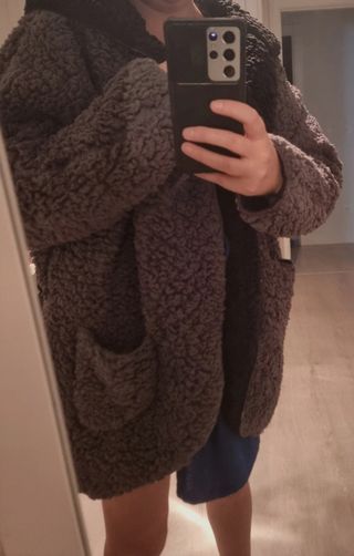 Abrigo oversize talla única