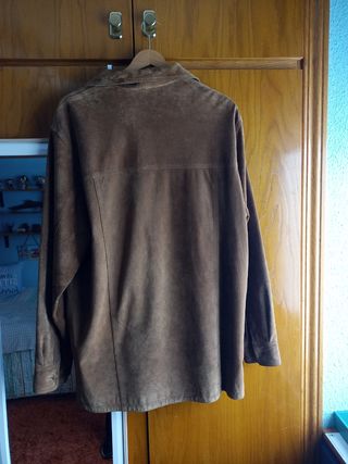 Cazadora de caballero de ante