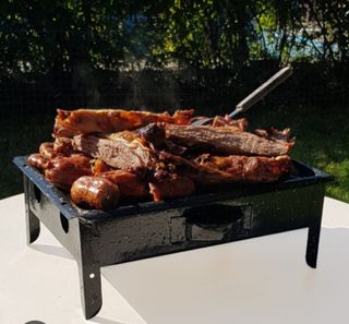 Brasero de mesa parrilla barbacoa Argentina