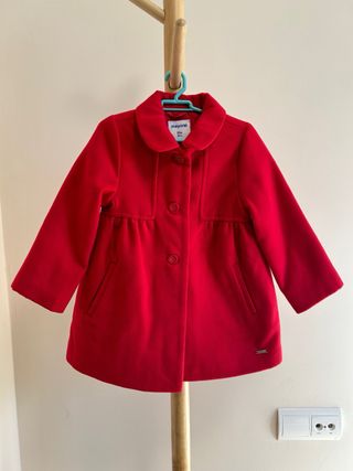 Abrigo rojo MAYORAL paño niña