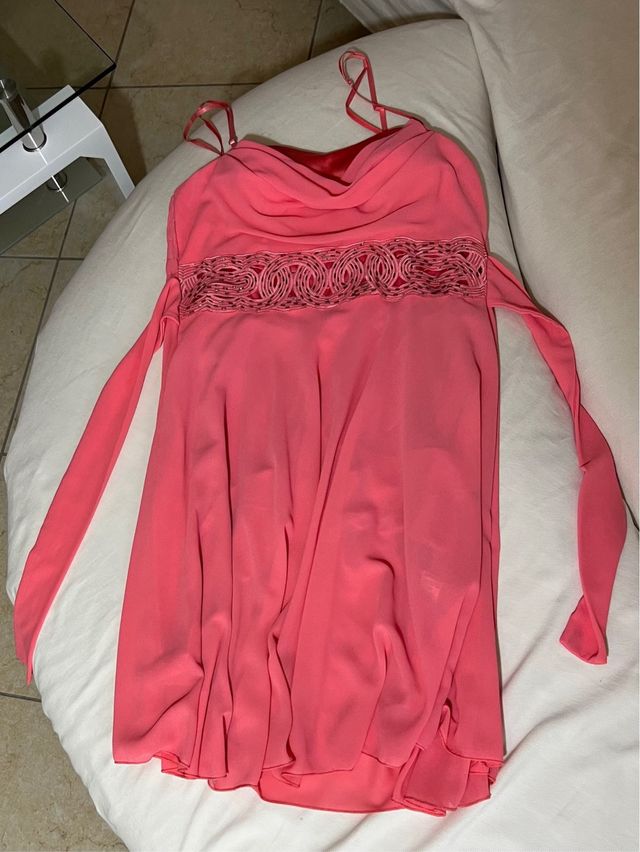 Abito cermonia color pesca taglia 46