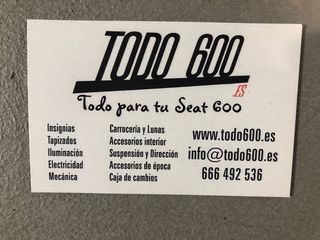 SEAT 600 Bolsa agua limpiaparabrisas 