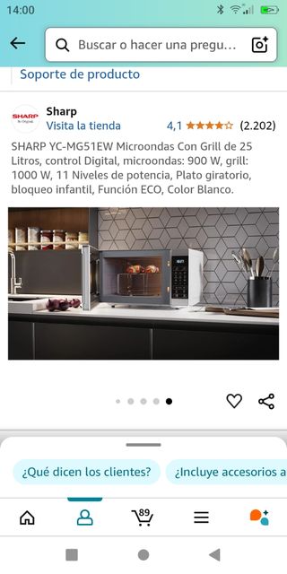 Microondas con grill