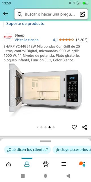 Microondas con grill