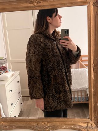 Abrigo piel de astracan