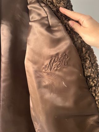 Abrigo piel de astracan