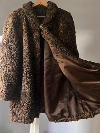 Abrigo piel de astracan