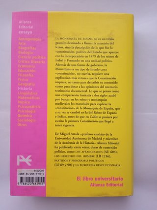 libro historia la monarquía de España