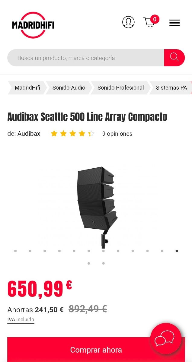 Audibax Seattle 500 Line Array Compacto