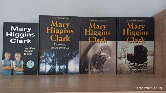 Mary Higgins Clark. 4 libros suspense.