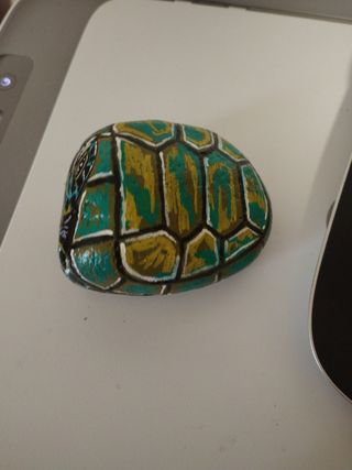 Tartaruga dipinta su sasso