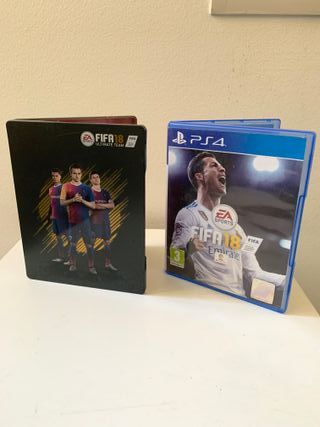 fifa 18 ps4 con caratula metalica