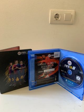 fifa 18 ps4 con caratula metalica