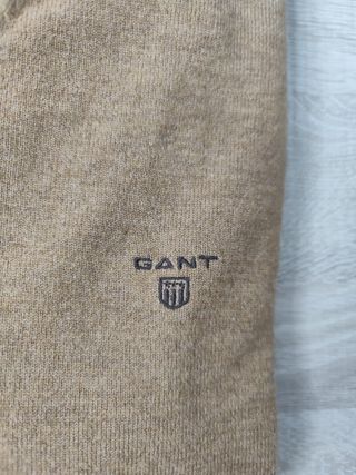 Jersey Gant marron beige talla XL
