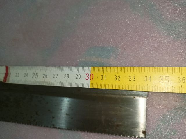 Sega antica con manico cm 34