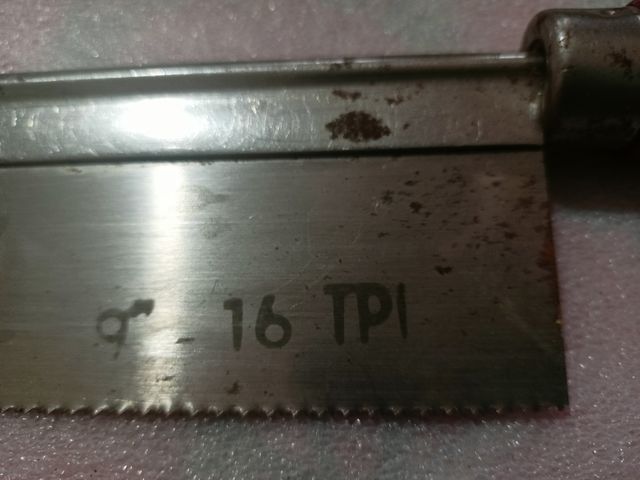 Sega antica con manico cm 34