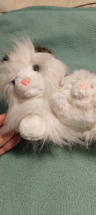Peluche mamá gata y bebé