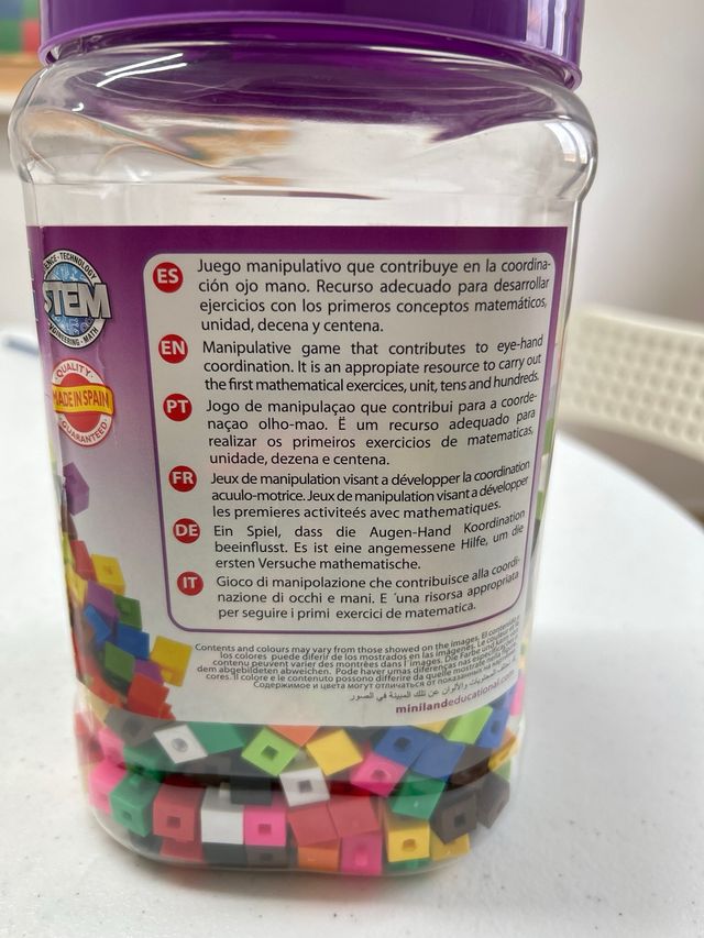 Cubos 1x1 Mimiland 1000 u