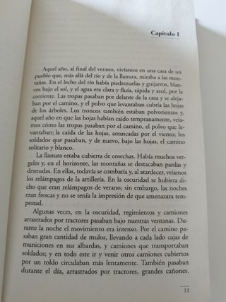 Adiós a las armas. Novela de Ernest Hemingway