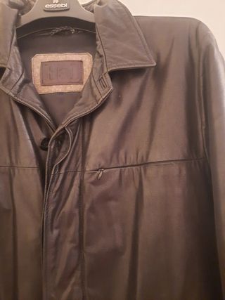 Cappotto in pelle da uomo