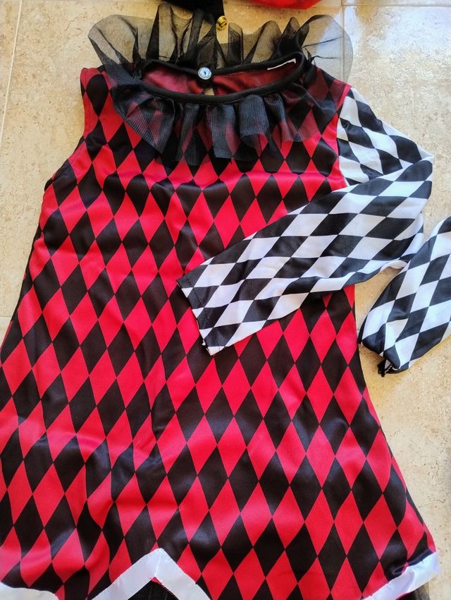 Disfraz de arlequín niña