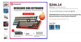 Teclado EXCLUSIVO Custom Kailh Box Hush Mecánico