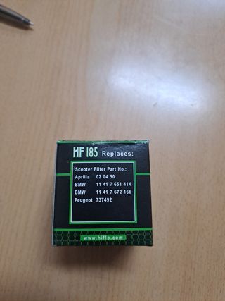 Filtro aceite HF185 