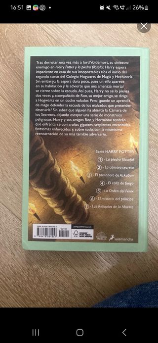 Harry Potter y la cámara secreta