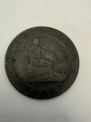 Moneda Gobierno Provisional 1870