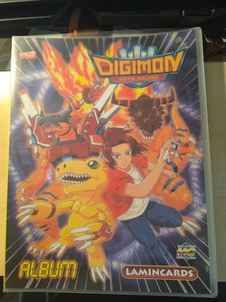 ALBUM LAMINCARDS DIGIMON 135 CARTAS