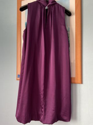 Vestido violeta Zara
