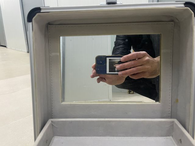 Maletín de maquillaje o joyero con espejo