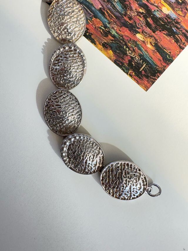 Pulsera vintage de plata